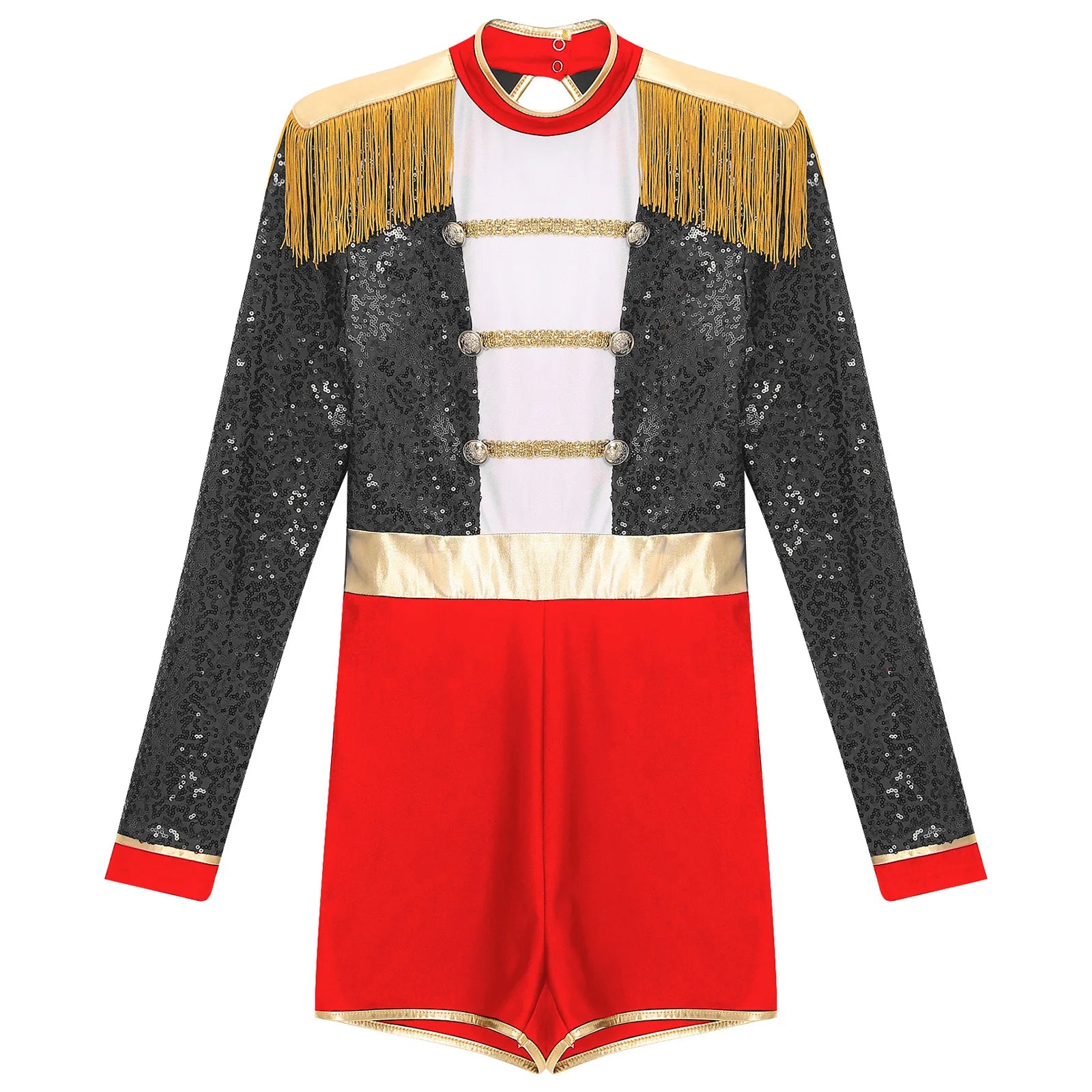 Womens Circus Ringmaster Halloween Cosplay Costume Glitter Lion Tamer Director Uniform Circus Majorette Carnival Clown Clothings