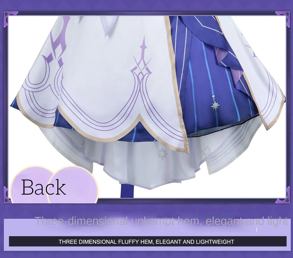 Robin Cosplay Game Honkai Star Rail Robin Cosplay Costume Anime 3D Print Dresses Wig  Role Play Uniform Full Set for Women Girls