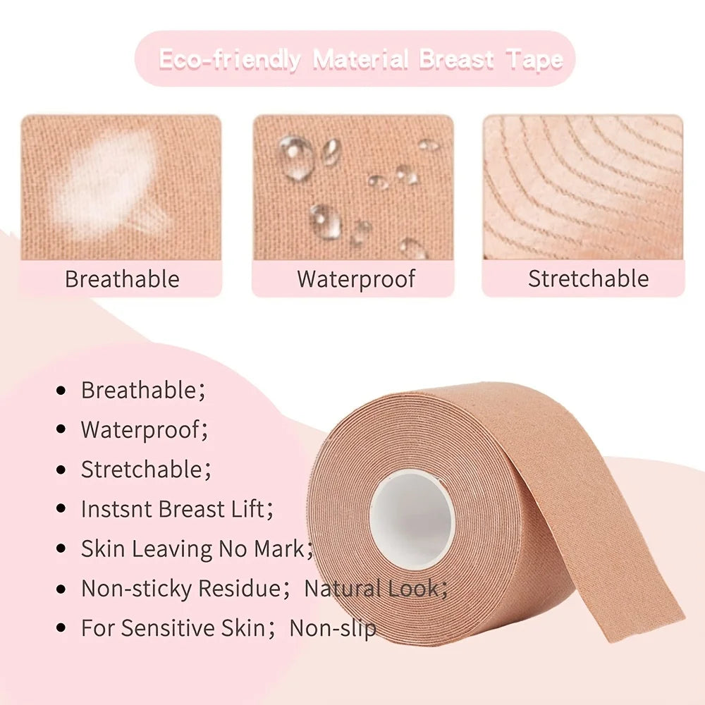 Women Lingerie Accessories Wide Boob Tape Bras Push Up Breast Lift Self Adhesive Invisible Strapless Bra Nipple Stickers Covers
