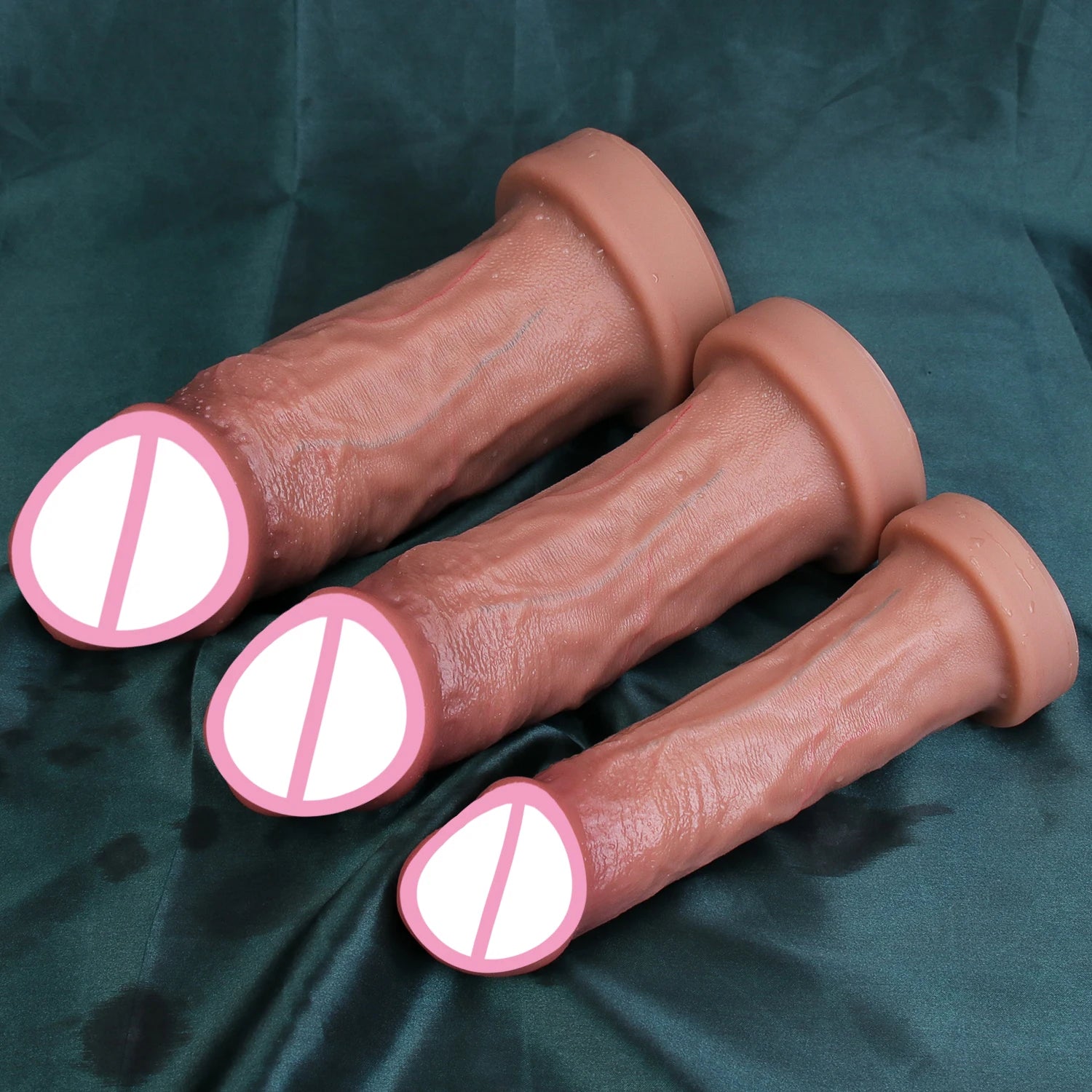 L Diameter 3.5 Inches Realistic Soft Big Thick Dildo S/M/L Silicone Penis Masturbation Suction Cup Dick Man Woman Anal Sex Toy