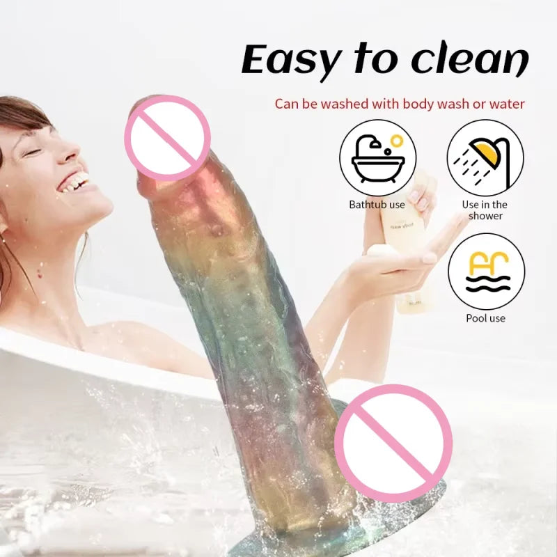 Colorful sex toy vibrator realistic Dildo men and women wireless telescopic vaginal stimulation orgasmic massage masturbator adu