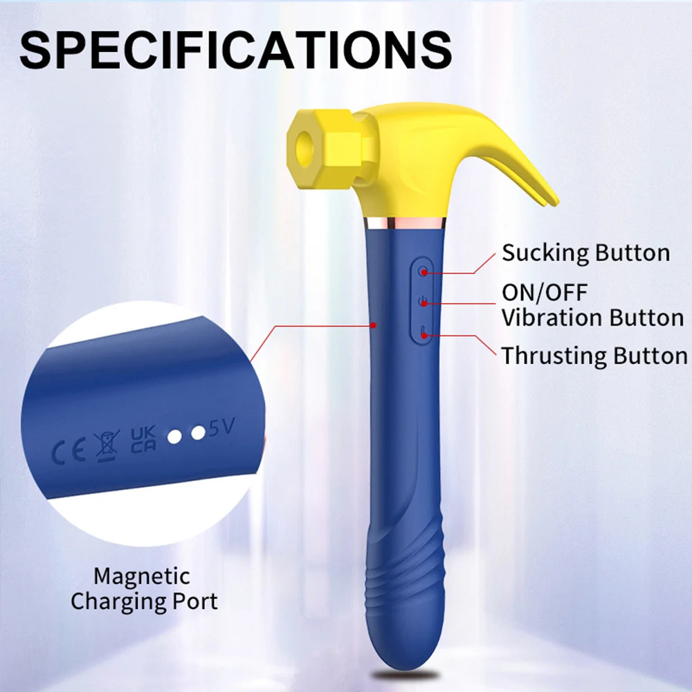 7 Thrusting Vibrators Dildo Sex Toys for Woman G Spot Clitoral Stimulator Butt Plug Vaginal Anal Nipple Masturbation Adult Goods