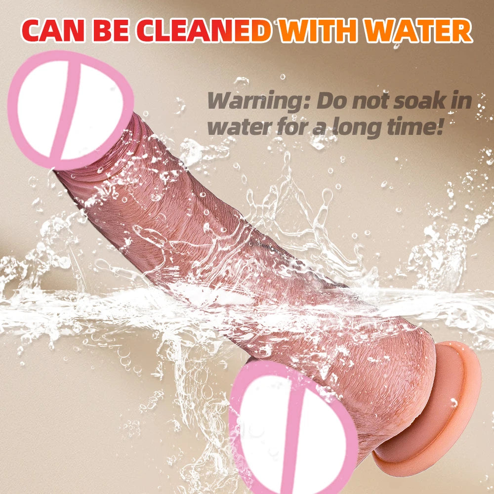 Vibrator dildo xxl realistic big cock telescopic heated spinning penis expansion vibratory massager female couple sex toys 18