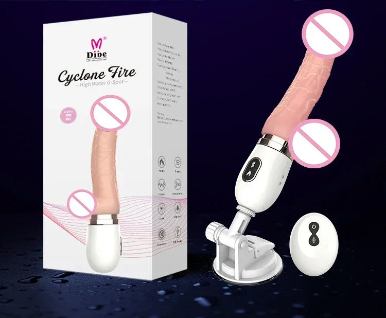 Realistic Dildo Remote Control Automatic Sex Machine Big Penis Vibrator Retractable Dildo Female Masturbator Suction Cup
