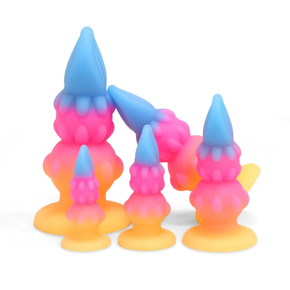 Huge Dragon Monster Dildo Penis Anal Plug Colorful Sex Toy Adult G/P Spot Stimulator Vaginal/Anus Massage Butt for Women Men