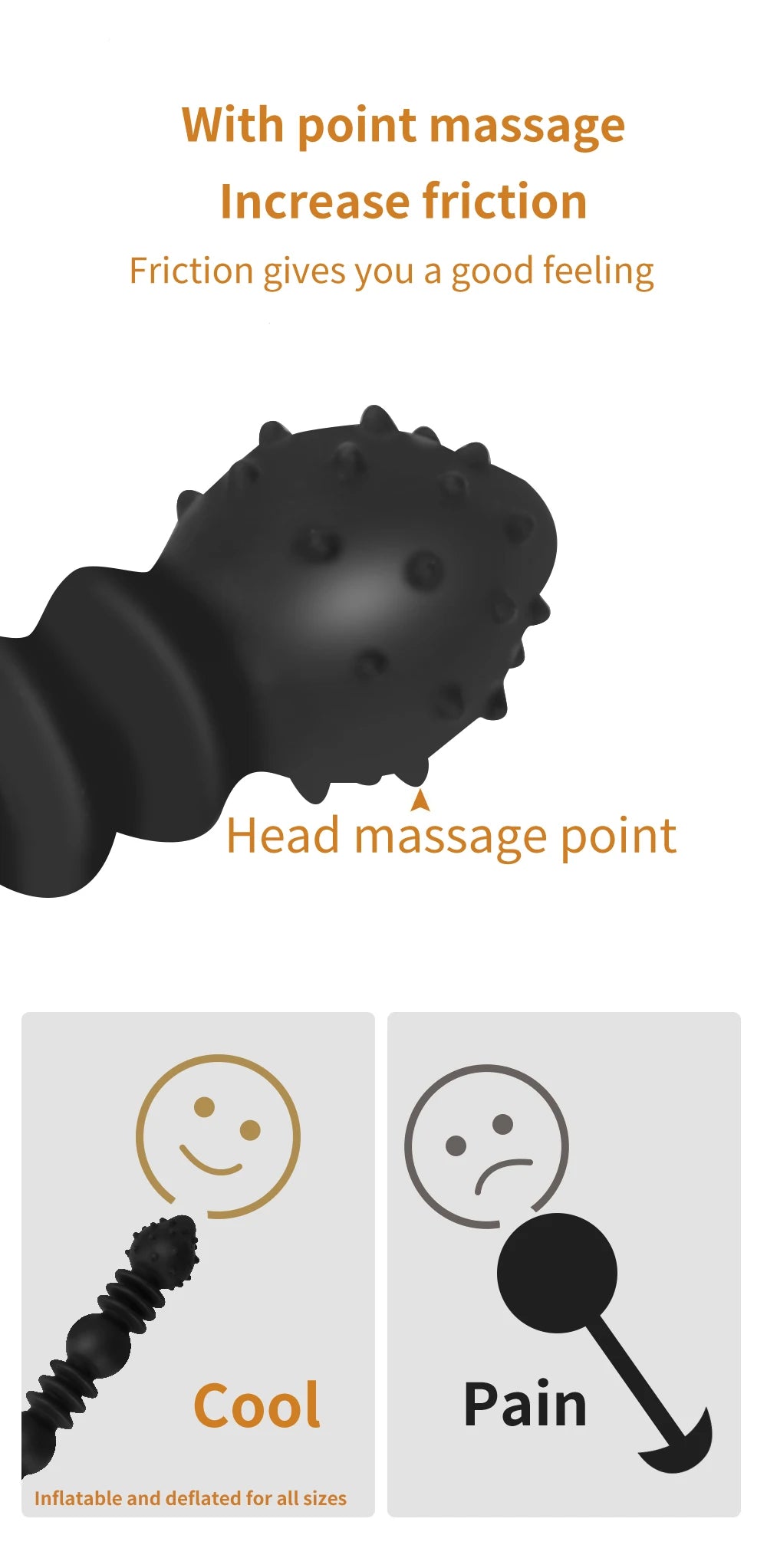 BDSM Vibrator Inflatable Anal Plug Huge Butt Plug Dildo Pump Vaginal Anus Expansion Prostate Massager Sex Toys for Woman Men Gay