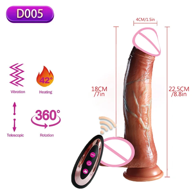 Super Realistic Dildo Vibrator Silicone Big Penis Anal Sex Female G-Spot Masturbator Adult Sex toy Lesbian Butt Plug For Women