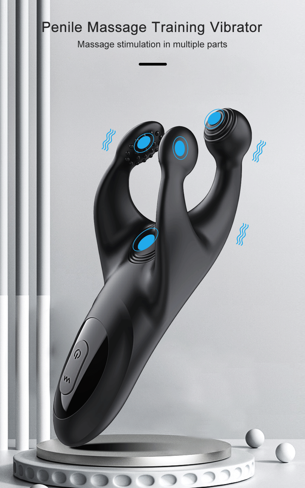 Vibrating Male Masturbator Glans Vibrator Electric Penis Massager Delay Trainer Exerciser Vibrations Stimulator Adult Sex Toy