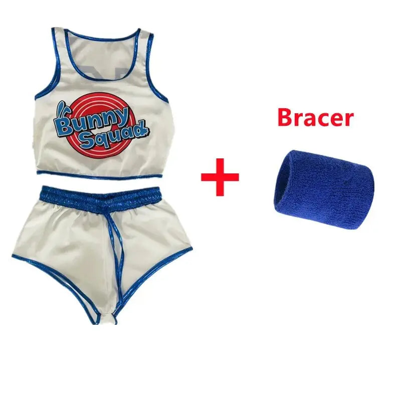 Lola Cos Bunny Cosplay Costume Space Lola Bunny Rabbit Disguise Woman Sexy Basketball Jersey Halloween For Women Adults