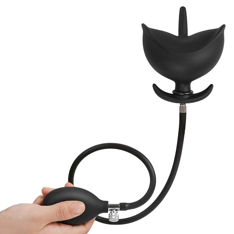 BDSM Vibrator Inflatable Anal Plug Huge Butt Plug Dildo Pump Vaginal Anus Expansion Prostate Massager Sex Toys for Woman Men Gay