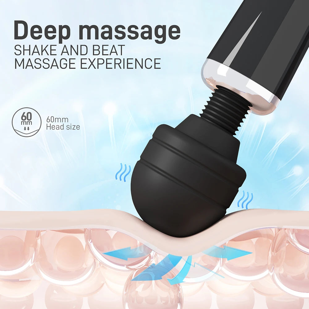 Powerful Dildo Vibrators Sex Toys for Woman AV Magic Wand Vibrating Vaginal Clitoris Stimulator Body Massager Adult Sex Product