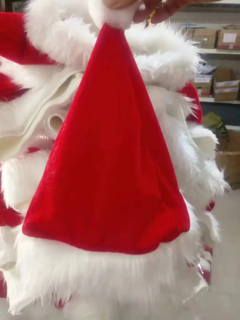Santa Claus Cosplay Costume Christmas New Year Men Costumes Deluxe Classic Adults Set Halloween Carnival Party RolePlay Suits