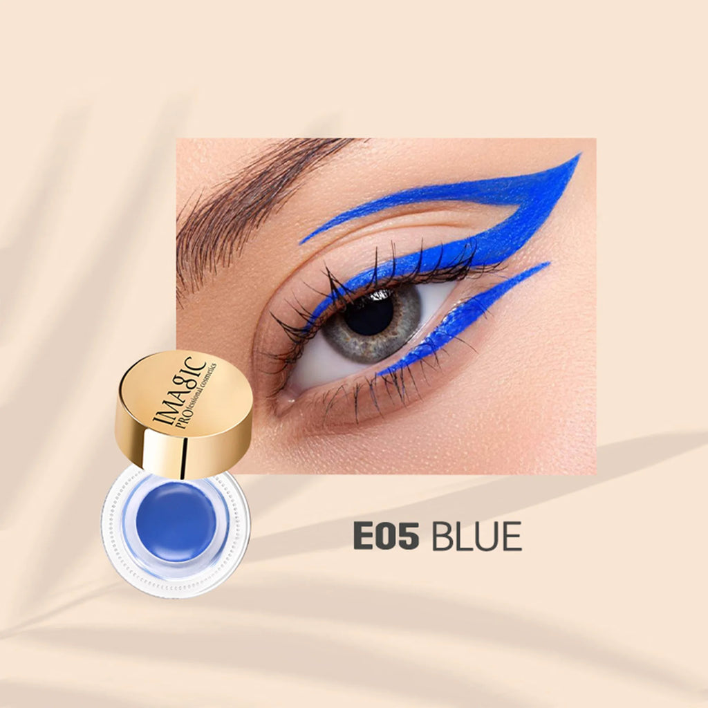 IMAGIC Eyeliner Waterproof Eyeliner Gel Makeup Cosmetic Gel Eye Liner With Brush 24 Hours Long-lasting  Eye Liner Kit