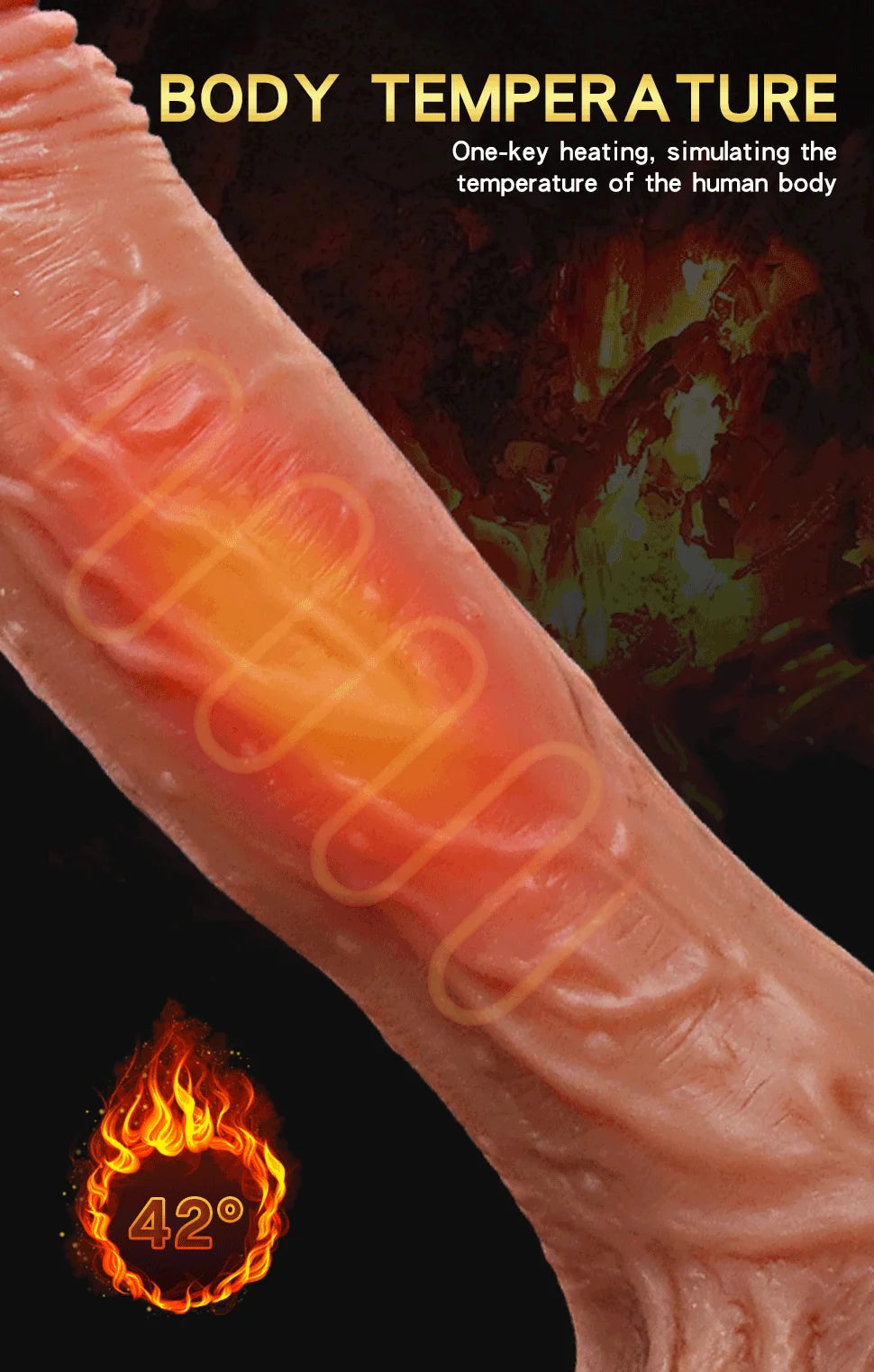 Big Penis Telescopic Dildo Masturbator Vibrator for Remotely Controlled Heating Realistic  Masturbation Massager Sex Toys for Ma
