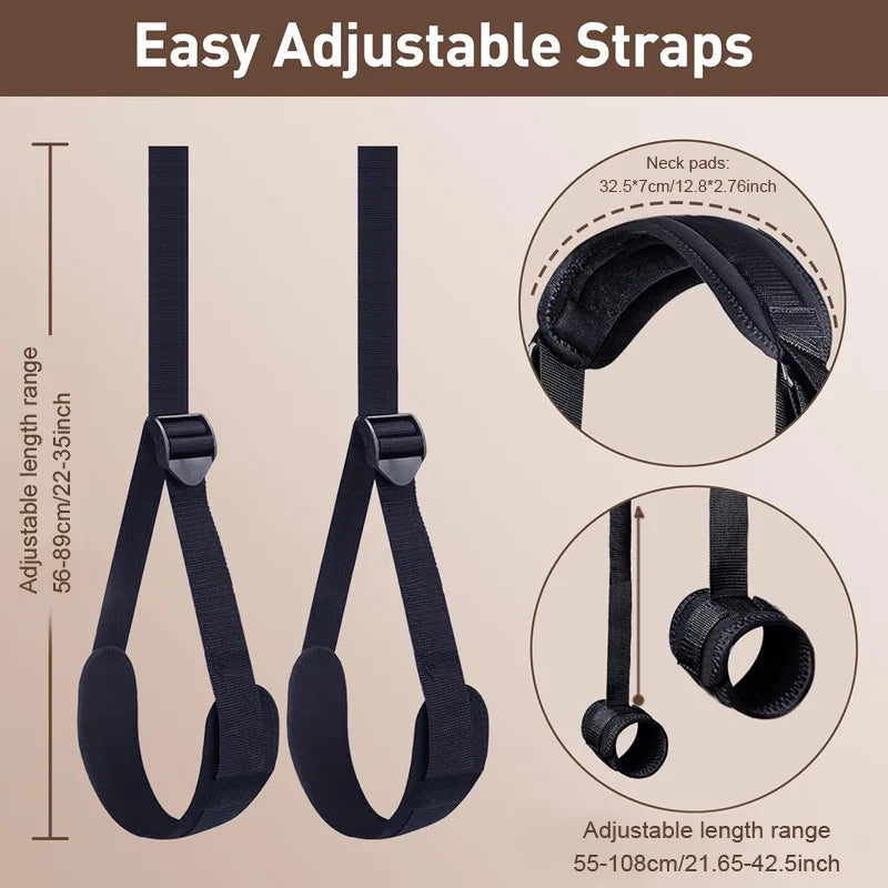 Bdsm Bondage Gear Set Restraint Erotica Binding Sex Forced Split Leg Straps Neck Wrist SM Sex Toys for Woman Couples Product