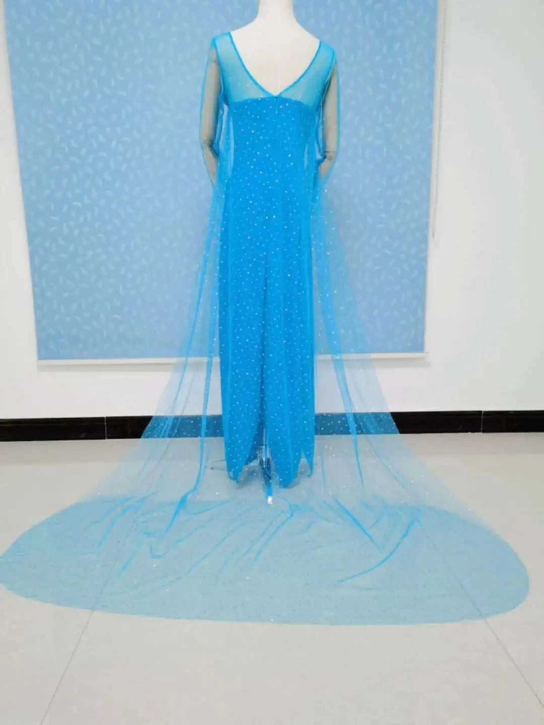 Cartoon Princess Elsa Cosplay Halloween Party Costumes Frozen Adult Elsa Princess Women Sequin Dresses Girlfriend Birthday Gift