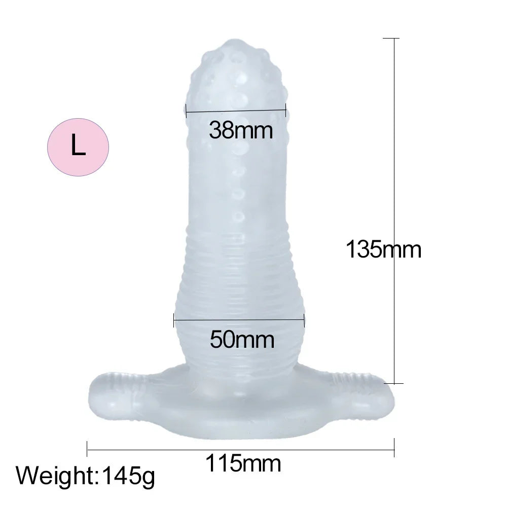 Adult Anal Plug Silicone Hollow Dildo Prostate Massager Anal Sex Toys for Woman Men Gay Cock Sleeve Expanding Dilator Stimulator