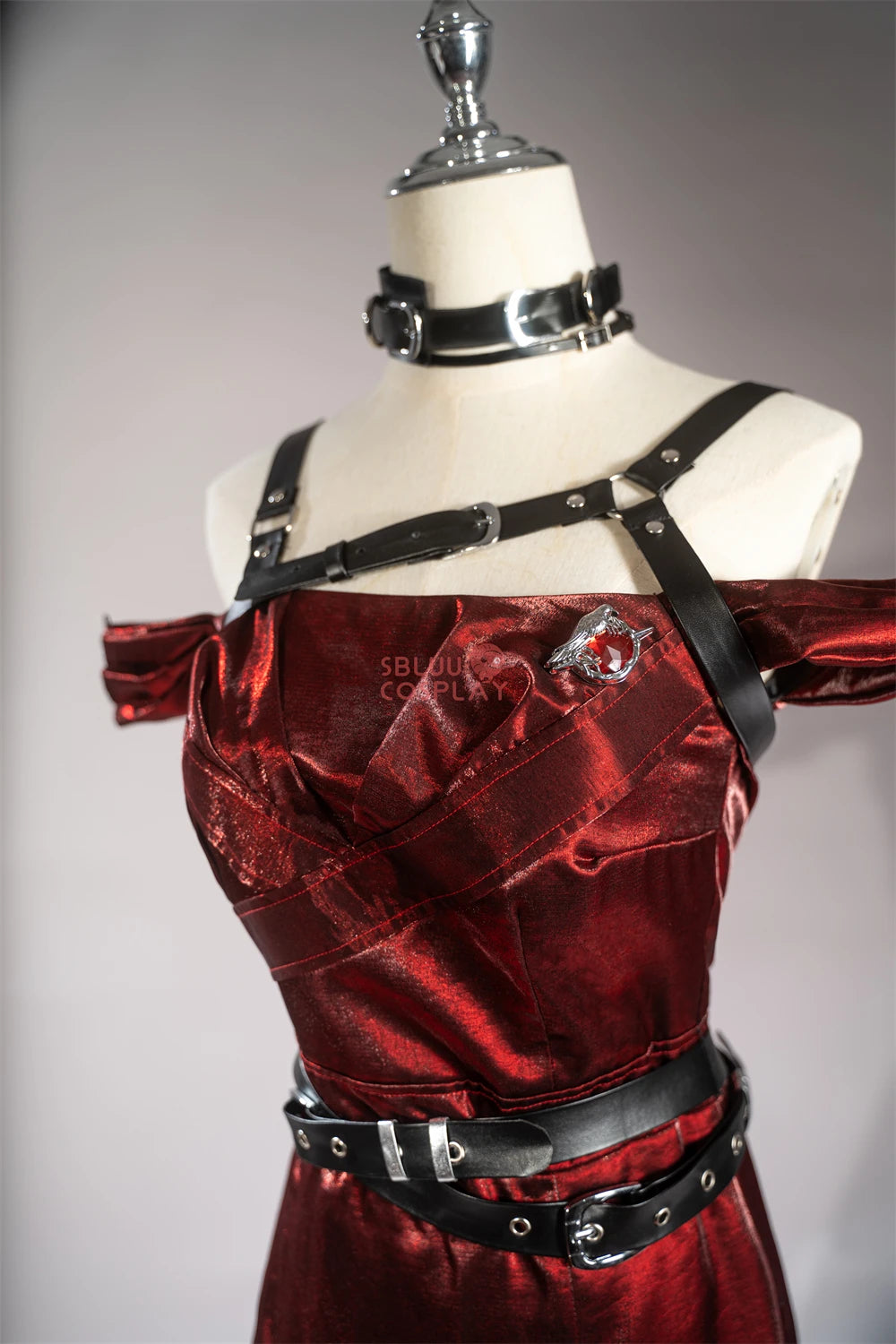 SBluuCosplay Enchanting Veil Heroine Cosplay Costume Game Love and Deepspace R-Quality Women Red Dress Qinche Sylus