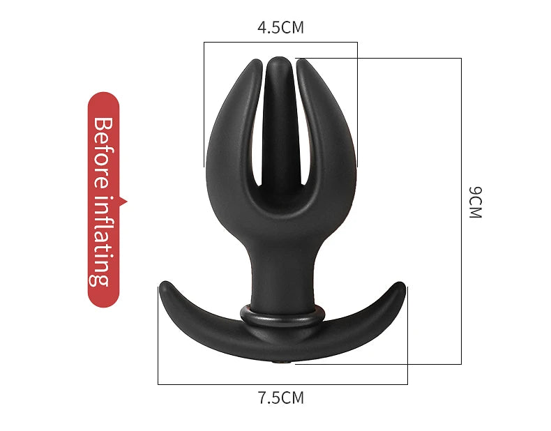 BDSM Vibrator Inflatable Anal Plug Huge Butt Plug Dildo Pump Vaginal Anus Expansion Prostate Massager Sex Toys for Woman Men Gay