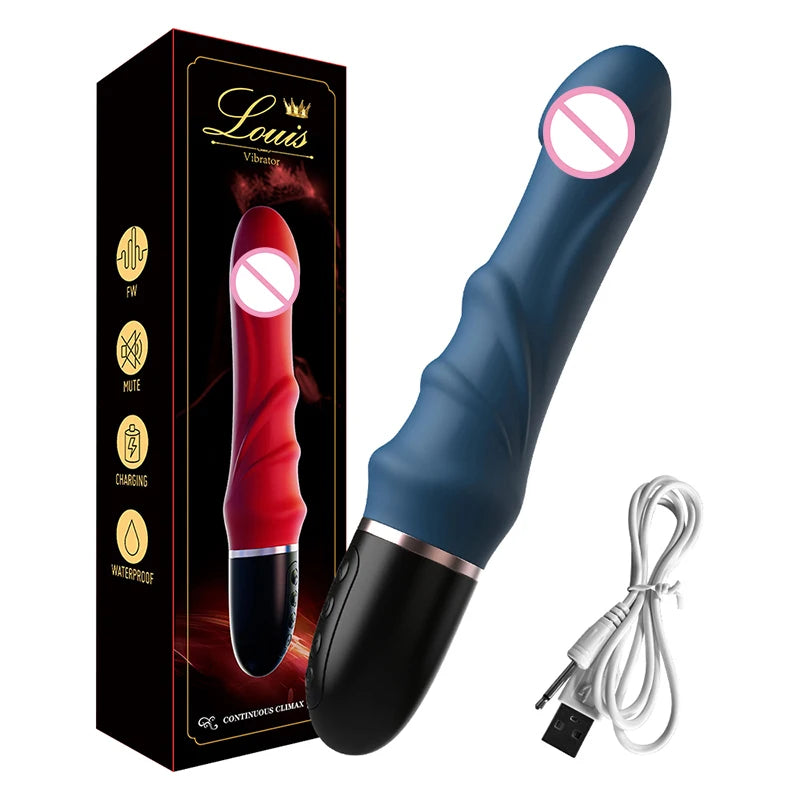 Big Dildo Vibrator for Women 10 Modes G-spot Clitoral Stimulator Powerful Vaginal Massager Female Masturbator Sex Toy for Aldult