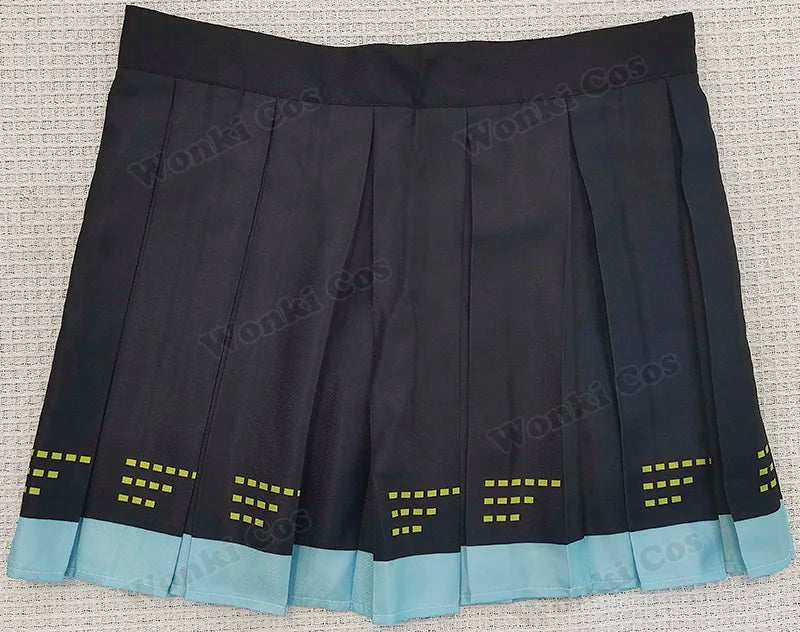 V Miku Cosplay Costume Green Ponytail Wig Virtual Singer Cosplay Shoes Boots Official Uniform for Girl Party Comic Con Outfits