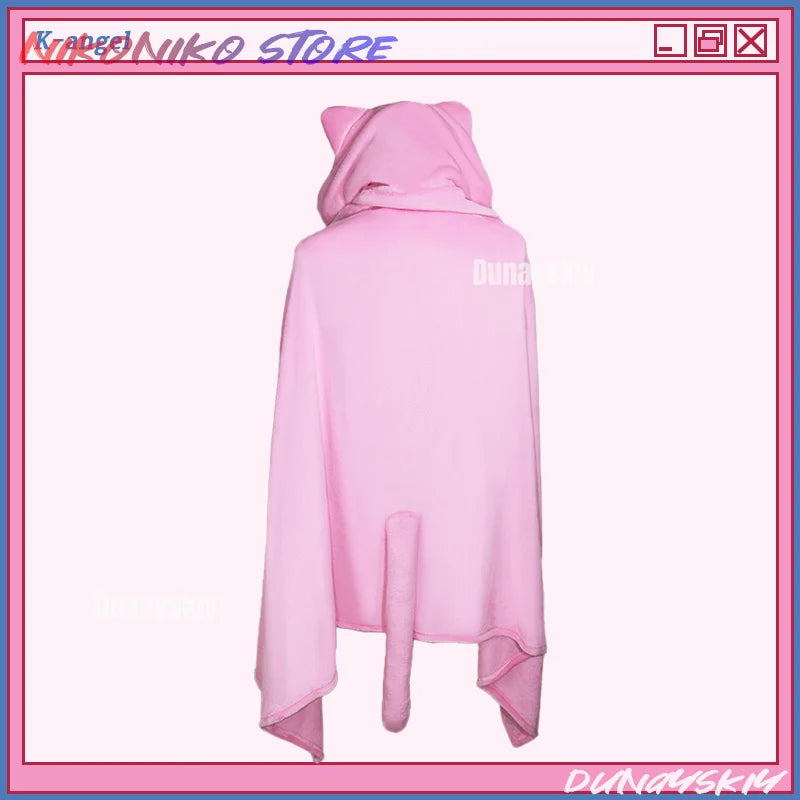 Game Needy Girl Overdose KAngel Cosplay A P Pink Cat Head Air Conditioning Carpet Anchor Girl Heavy Dependence On COS Sugar