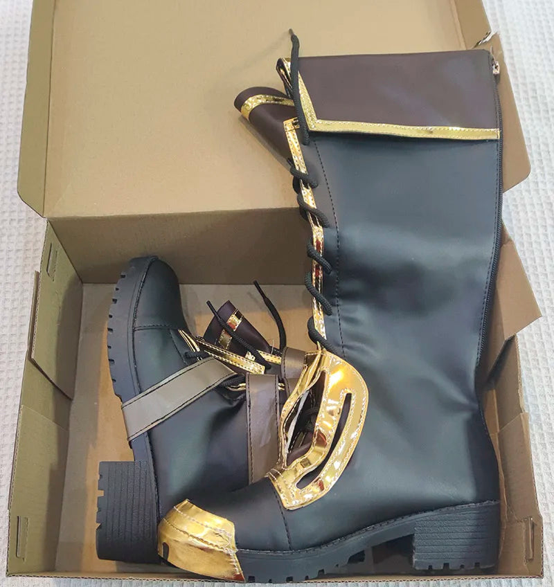 Vi Acrane Cosplay Costume Game Arcane Vi Red Wig Leather Jacket Halloween Carnival Outfits Vi Shoes Boots