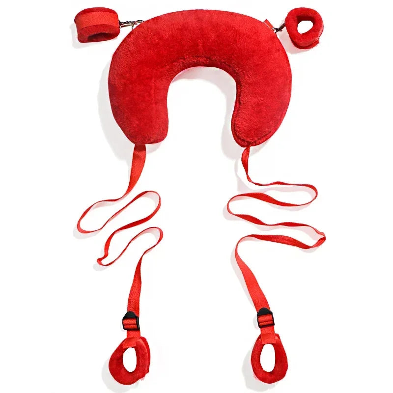 Sex Toys Cotton Bdsm Bondage Set Handcuffs Sexy Leg Pillow Thinning Belt Bending Orgasm Couple Toy