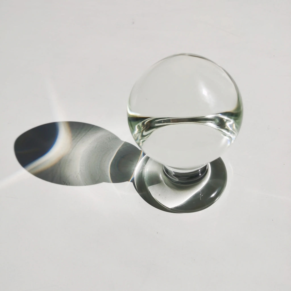 VaHppy Anal Plugs 400g 6.2*11.5cm Glass Enlarged Anal Training Anal Masturbation Transparent Smooth Protective Skin Sex Toys