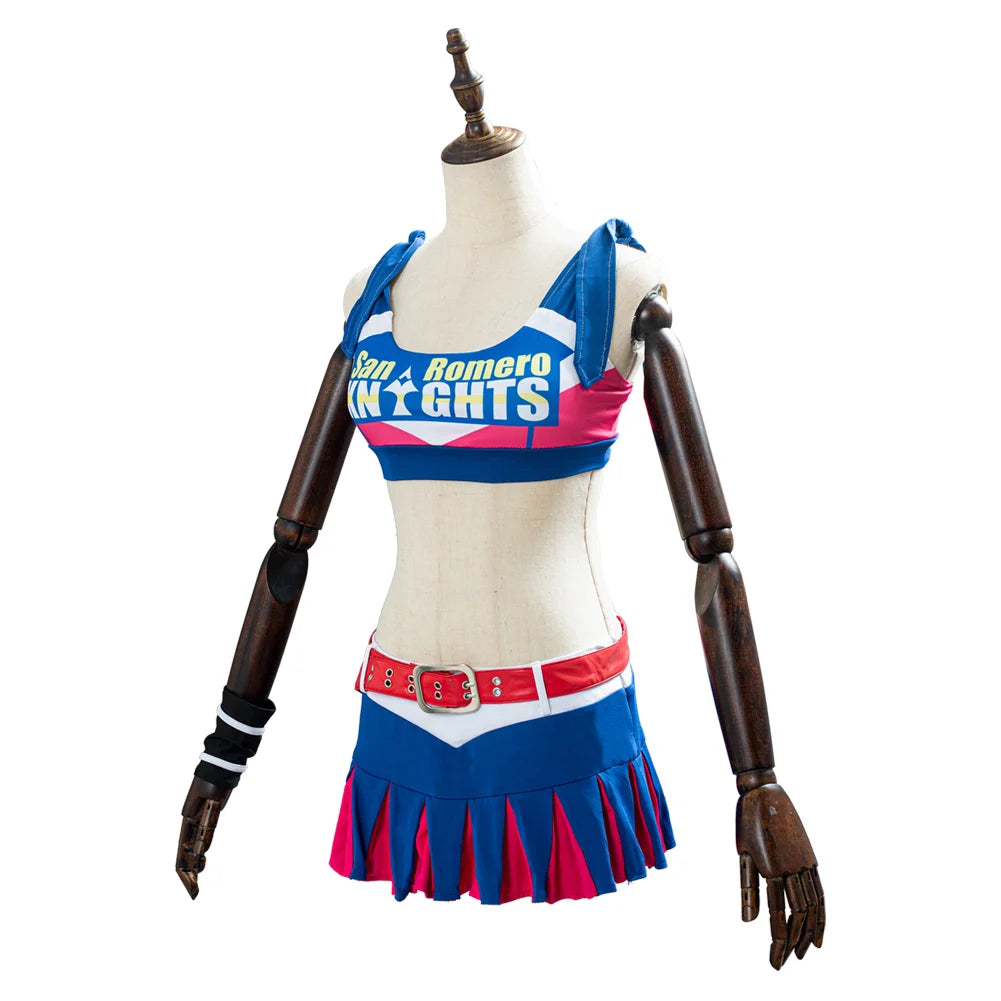 Lollipop Chainsaw Costume Juliet Starling Cosplay Costume Uniform Girls Adult Women Dress Top Party Halloween Cosplay Costumes