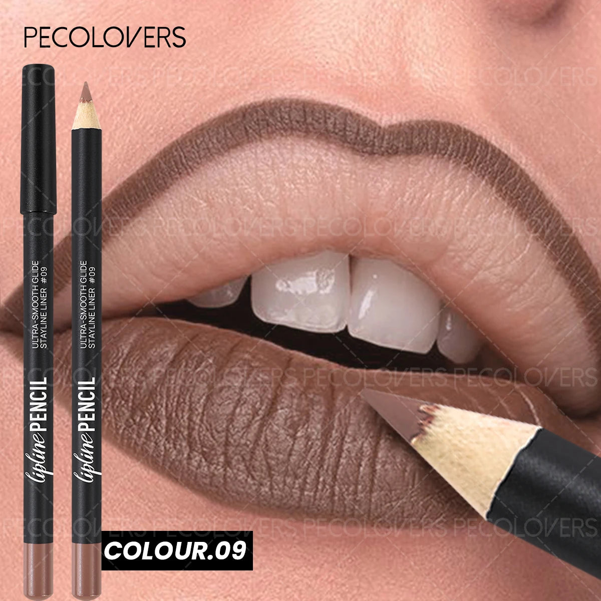 1PC Matte Lip Pencil - Long-Lasting, Waterproof, Dual as Lip Liner & Lipstick, Pumpkin Spice Shade, Rich Colors, For Christmas