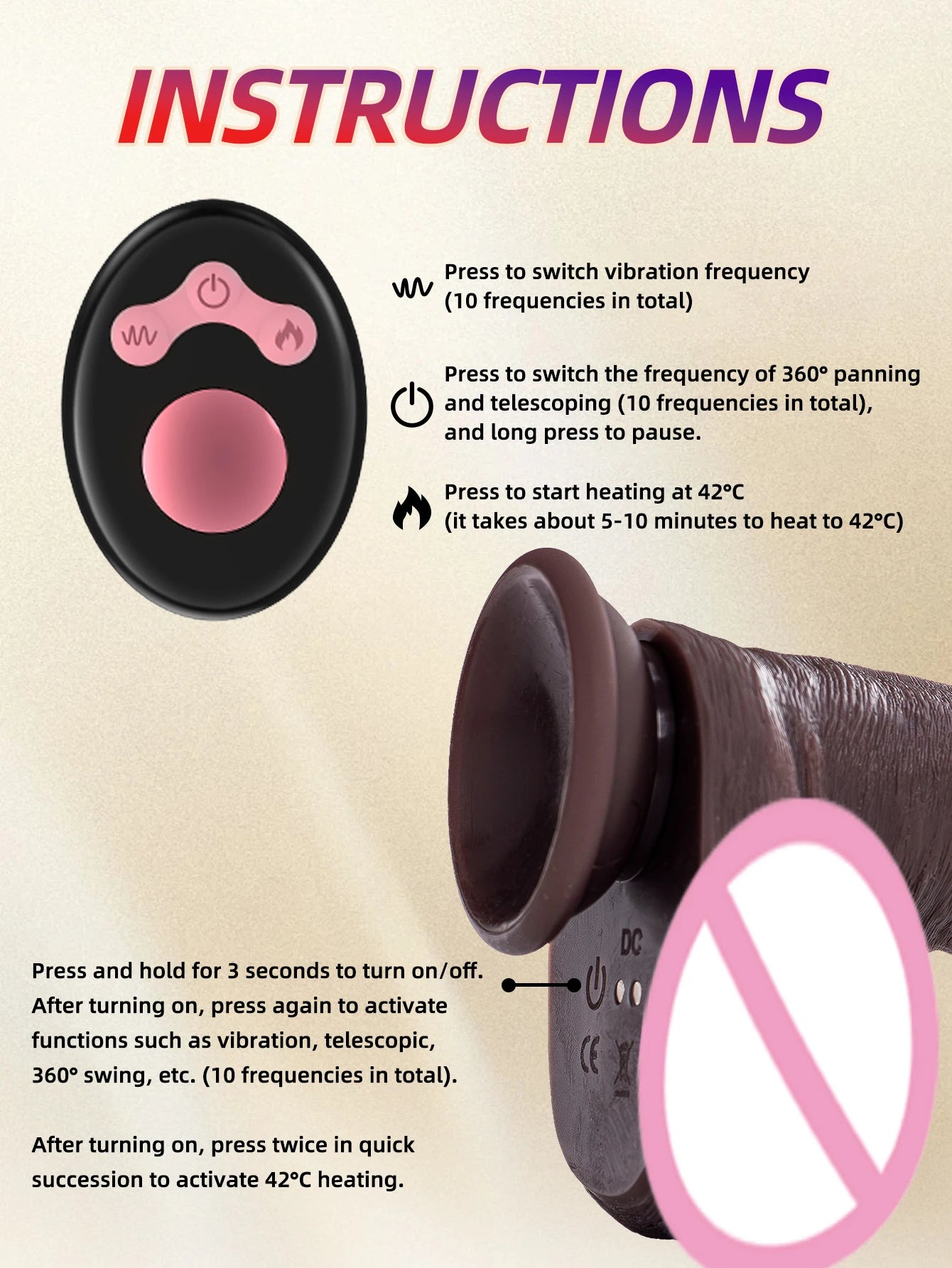 Telescopic Vibrator Dildo Heating Realistic Big Penis Female Vagina Massager Anal Plug Masturbator Sexy Adult Sex Toys For Women
