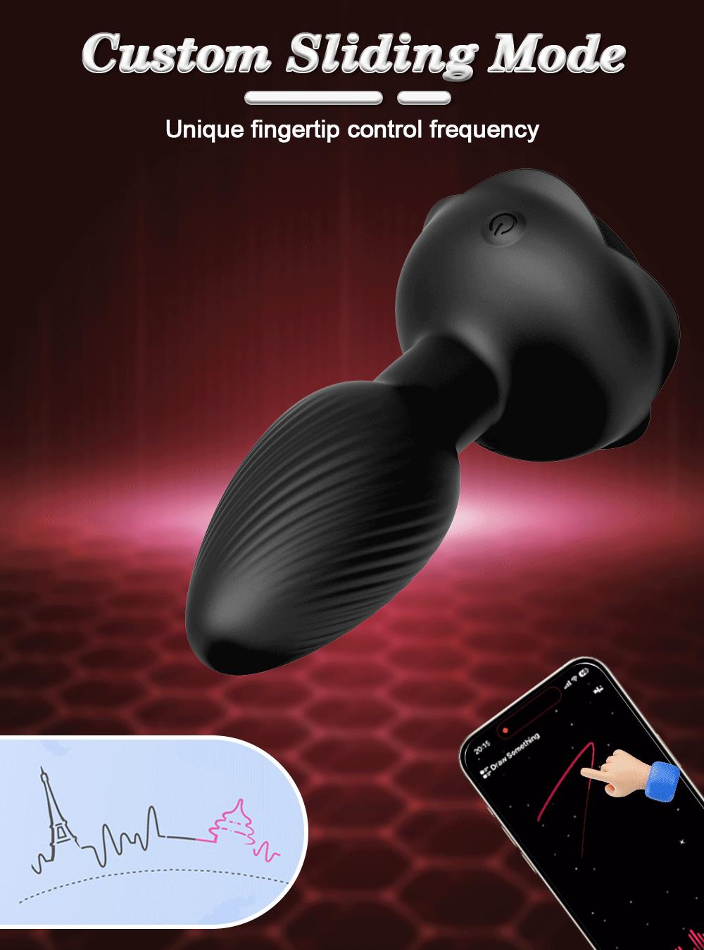 Anal Plug Vibrator Gay Massager Glow Anal Toy Butt Plug Stimulator Masturbation Tools Penetration Anal Plug Vibrating Man Women
