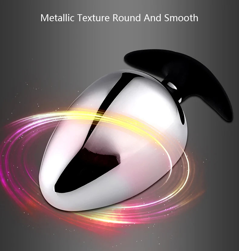 Extra Big Diameter Dilatador Anal Expander Metal Buttplug Adult Sex Toys Masturbator Large Anal Plug G Spot Butt Plugs for Women