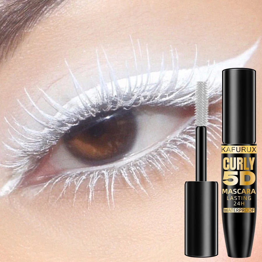 5D Mascara Thick Curl Waterproof Natural Lenthen Eyelash 9 Colors Blue White Green Pink Black Eye Makeup Korean cosmetics