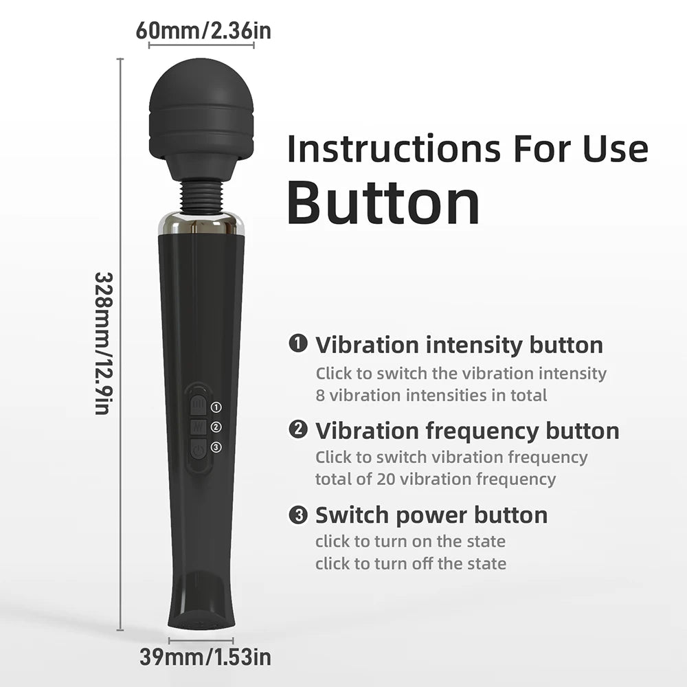 Powerful Dildo Vibrators Sex Toys for Woman AV Magic Wand Vibrating Vaginal Clitoris Stimulator Body Massager Adult Sex Product