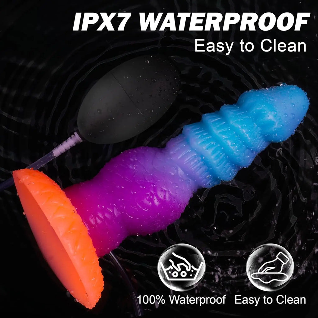 New Inflatable Animal Dildo - P Spot Stimulator Wearable Anal Plug Soft Fake Penis Buttplug Sex Toys For Women Men 18+