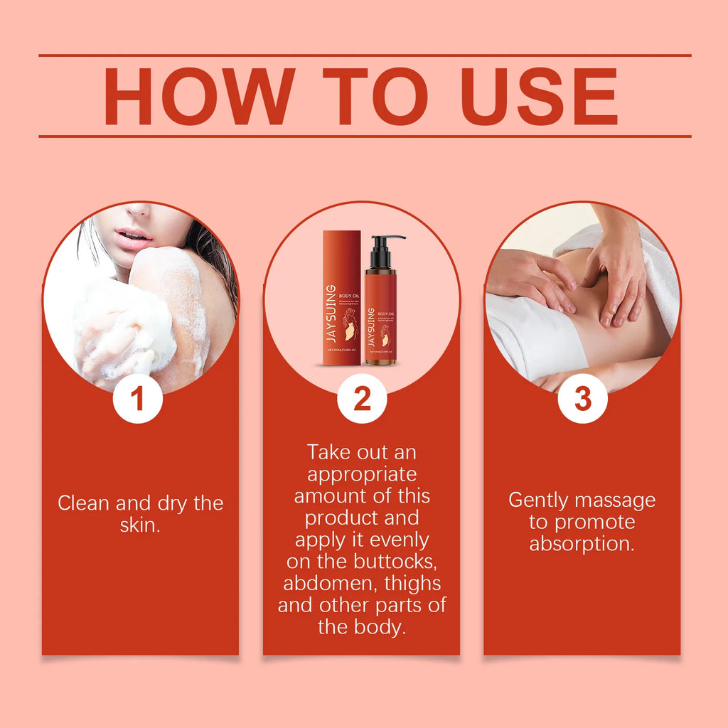 Body Firming Massage Oil Deeply Moisturizing Dry Skin Tightening Chest Thighs Smoothing Body Massage Oil Daily Skin Care