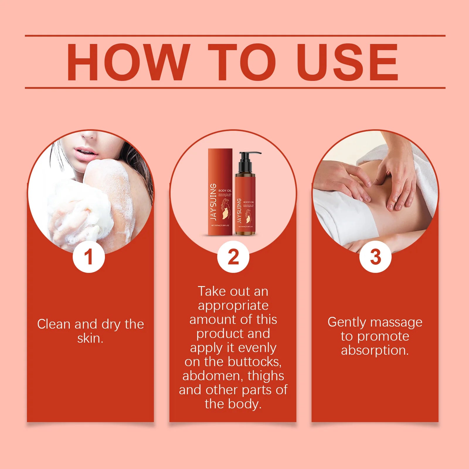 Body Firming Massage Oil Deeply Moisturizing Dry Skin Tightening Chest Thighs Smoothing Body Massage Oil Daily Skin Care