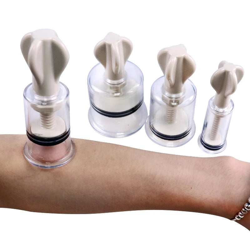 Professional Cupping Medical Chinese Vacuum Body Massager Stimulation Vacuum Cupping Nipple Sucker Inverted Suction Enlarger Cup