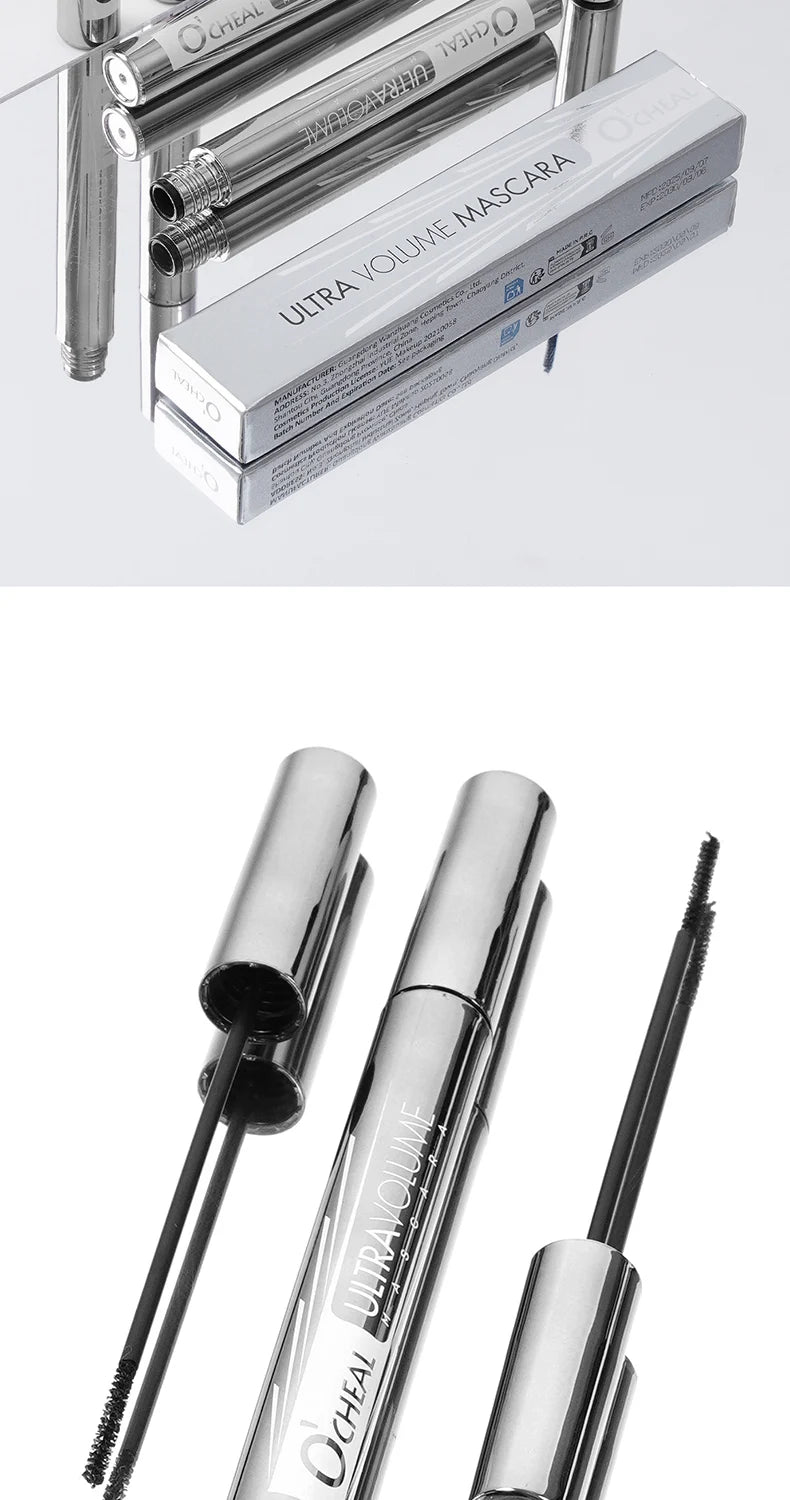 Long Lasting Waterproof Mascara 2mm Micro Engraving Brush Curling Lengthens Volumizes Smudgeproof Clump Free