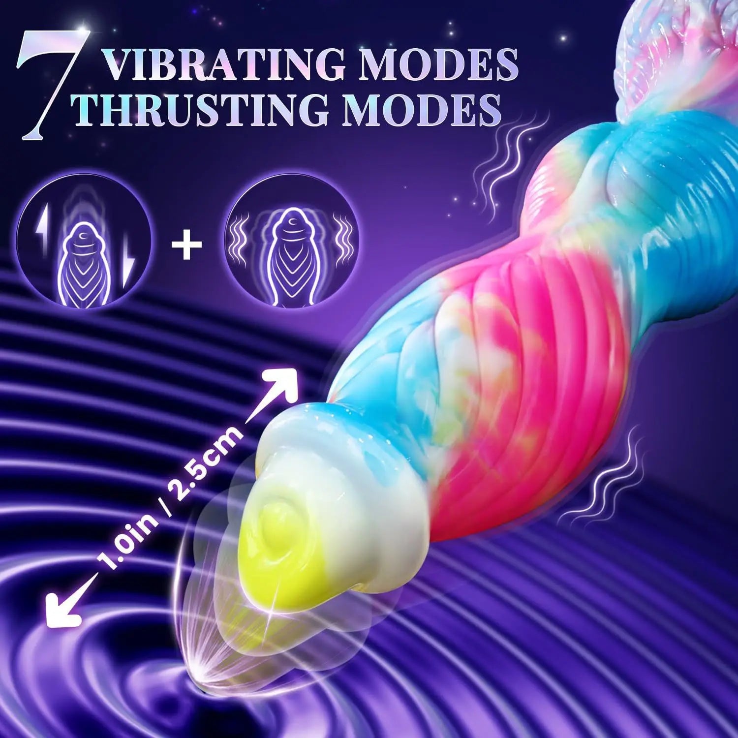 Thrusting Dragon Dildo Vibrator Sex Toys 10" 4IN1 Monster Remote Control Thick Dildo Suction Cup Dildo Anal Toys Adult Product