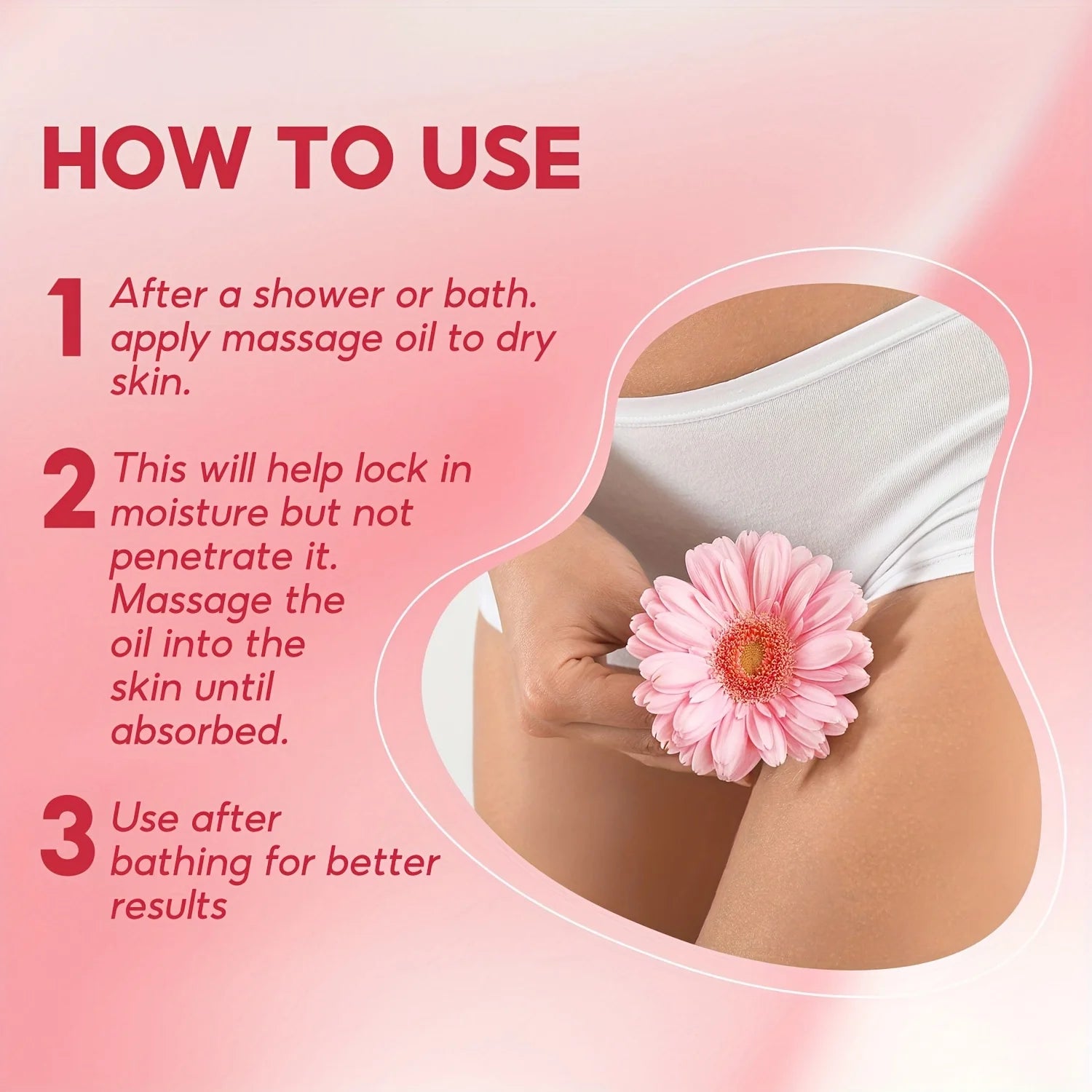 Private Massage Oil for Women,Peach Scent,Long-Lasting Fragrance, Deep Moisturization,Gentle Formula,Suitable for All Skin Types