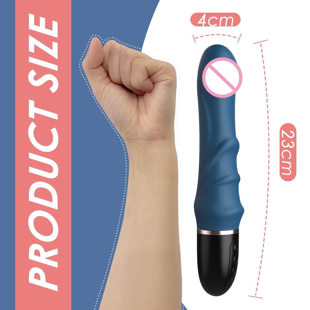 Big Dildo Vibrator for Women 10 Modes G-spot Clitoral Stimulator Powerful Vaginal Massager Female Masturbator Sex Toy for Aldult