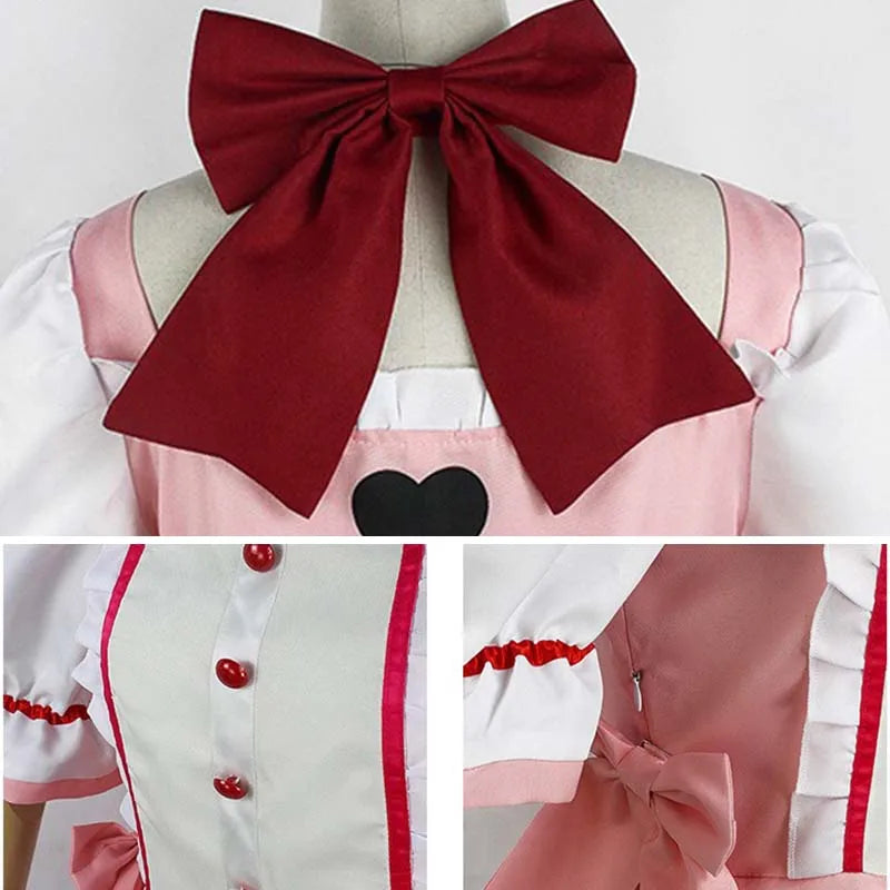 Kaname Madoka Cosplay Costume Anime Madok Magica Homura Uniform Dress with Choker Gloves Socks Halloween Outfits