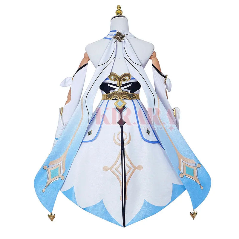 High Qualiy Lumine Cosplay Costume Wig Hair Game Impact Character Traveler for Women Cosplay Anime Events Role Play Dress