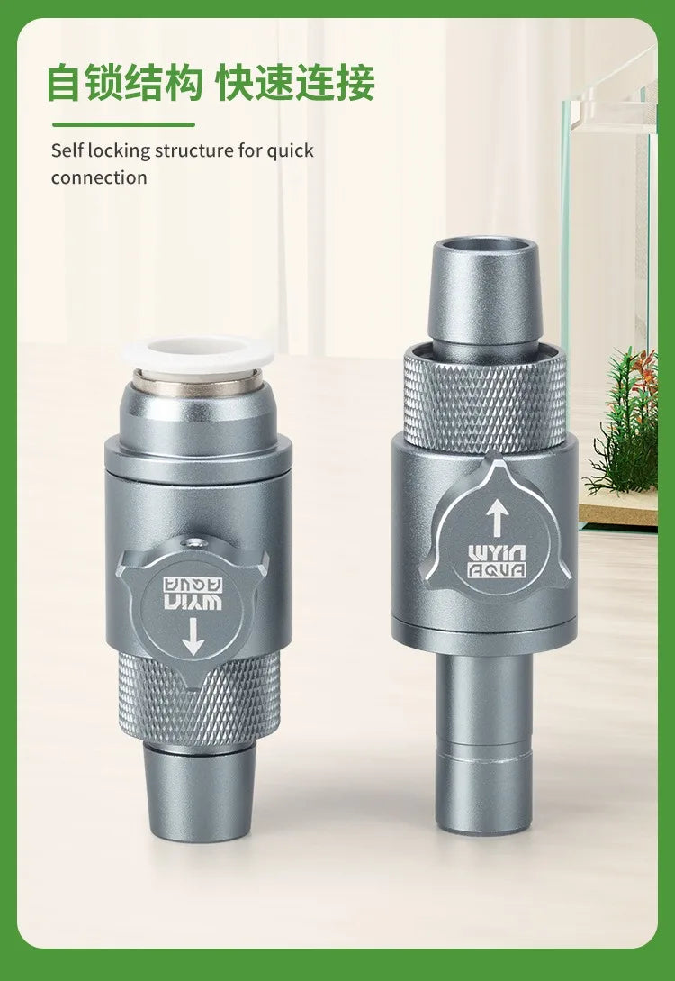 Aquarium inlet and outlet quick plug water pipe ball valve connection regulator fish tank filter accessories equipment
