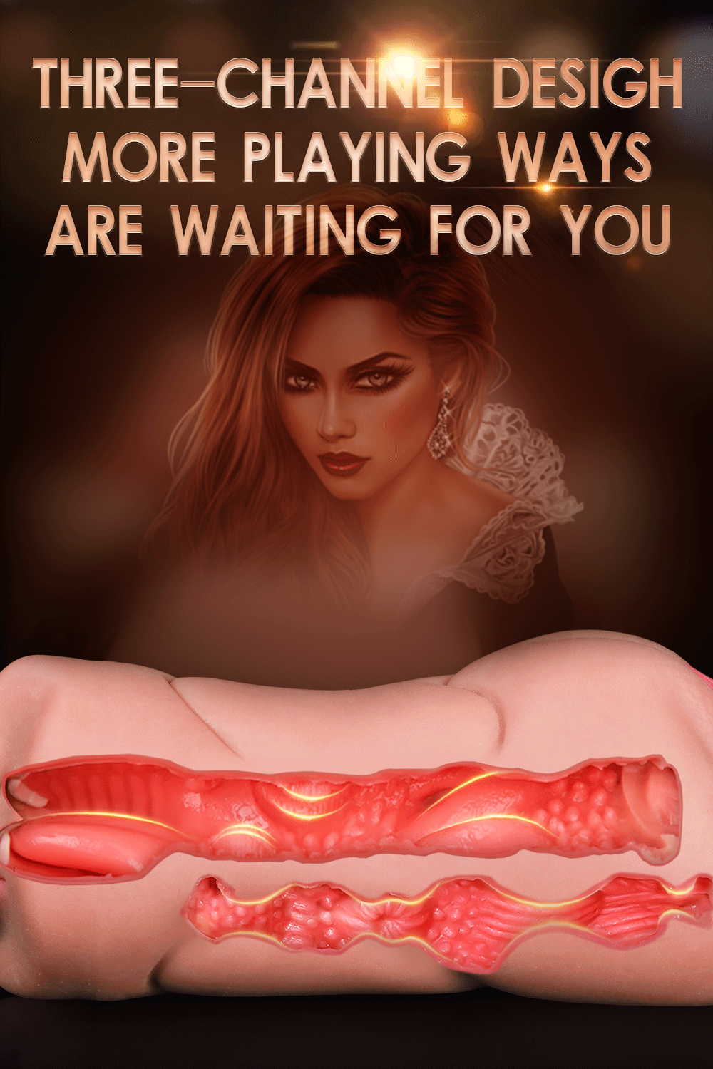 3 IN 1 Sex Toys Masturbation For Men Deep Throat Artificial Real Pussy Oral Male MasturbatorBlowjob Realistic Rubber Vagina 18+