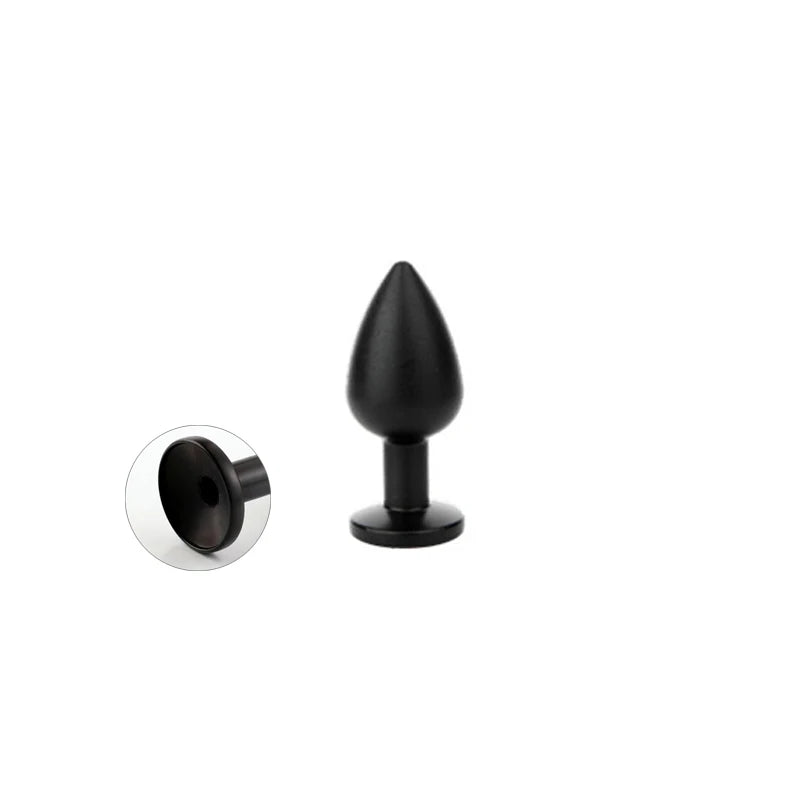 Adult Metal Anal Dilator Butt Plug with Fetish Tail Fit Stopper for Women Men Fun Games Anal Training Sex Toys Erotic Shop