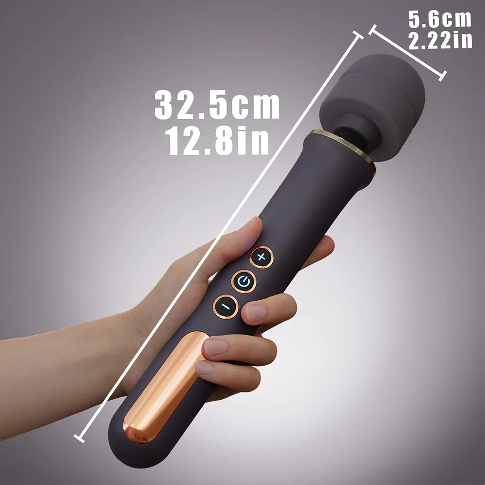 Large AV Vibrator Powerful G Dot Vibrator with 10 Vibration Patterns Clitoral Stimulator Female Masturbator Vibrator Sex Toys